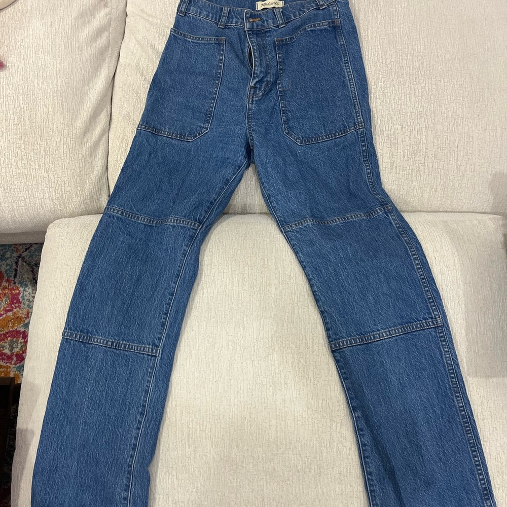 Madewell Blue Straight Jeans Classic Denim